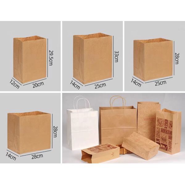 Oil Proof Disposable Food Packaging Hamburger Bread Takeaway Storage