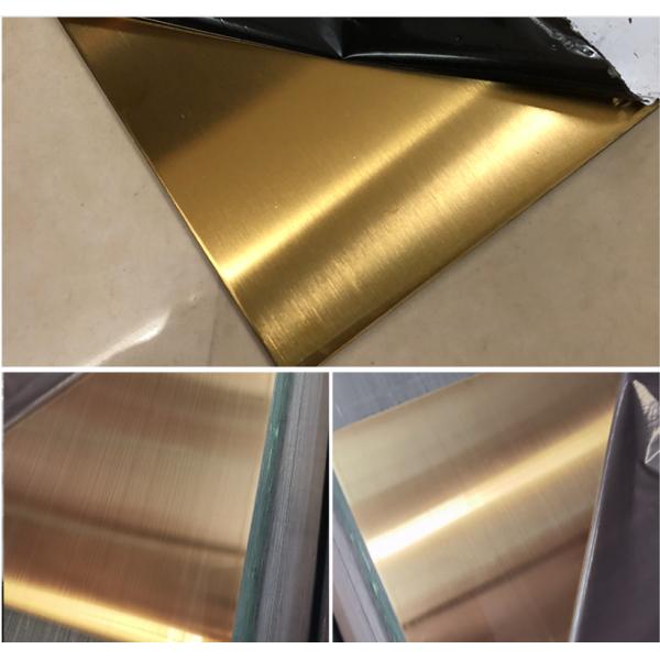 Лист ГЕКТОЛИТРА 316l SS плиты нержавеющей стали JIS декоративный золотой