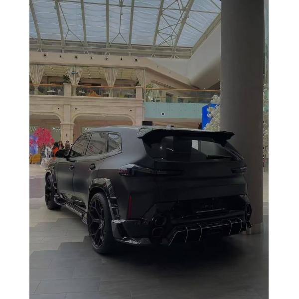 XM Bmw Wide Body Kit Carbon Fiber Front Lip Spoiler Black Bmw Side Skirt Wheel Arch