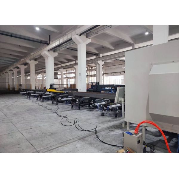 Construction Engineering Bridge Project Cnc Beam Drilling Machine Line BT40 Main Spindle