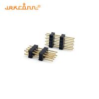 Double Plastic ST 2.54mm Pitch  8 Pin Female Header 180degree Round Hole