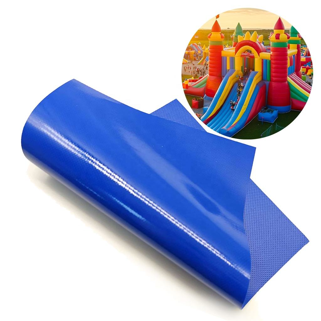 Hot Sales Plastic Poly Tarp Inflatable Castle Waterproof Pvc Coated Tarpaulin Fabric for Children's Playground