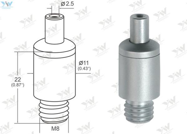 Satin Plated Brass Cable Gripper / Steel Wire Hanging Systems Self Locking