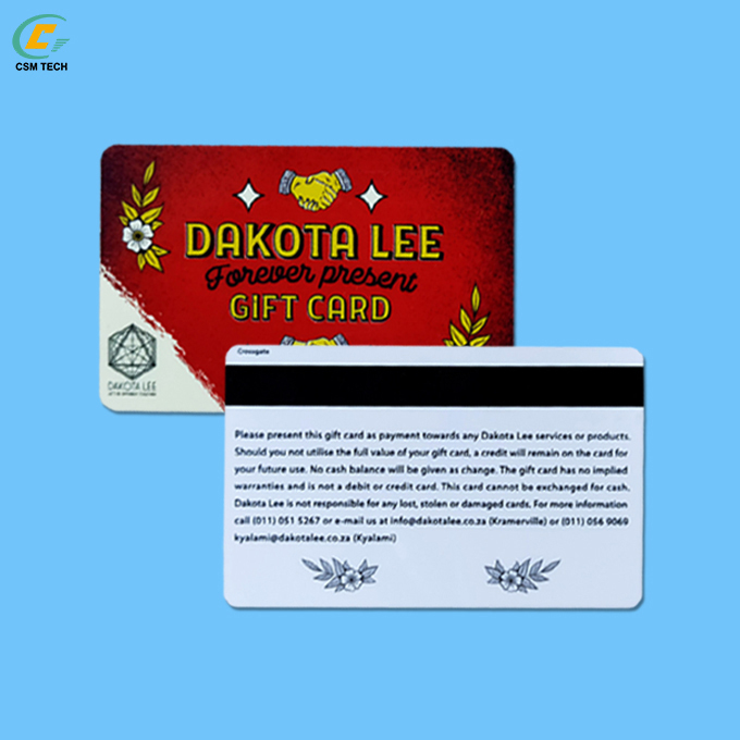 2 Tracks Magnetic Stripe Card with 0.76mm Thickness and Customized Printing Options