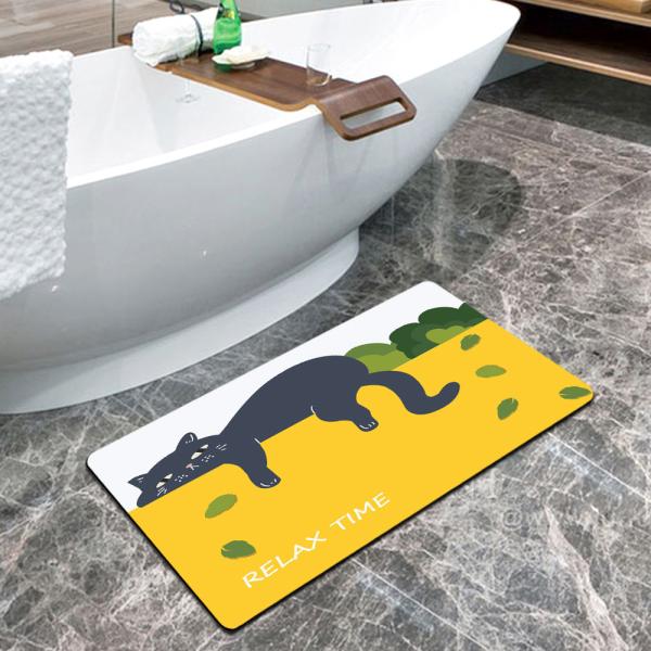 Technology Velvet Bathroom Waterproof Carpet Non Slip Kitchen Rugs