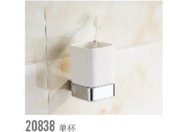 Polished Tunbler Cup Holder Metal Bathroom Accessories Zinc Tumbler Brush Holder