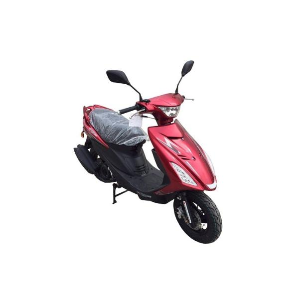 gas motor scooter 125cc 150cc engine red paint  black aluminium wheel iron muffler hydraulic shock