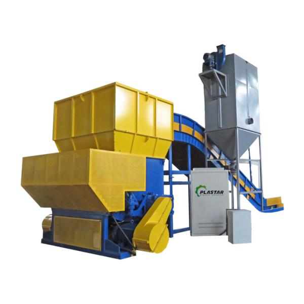 Waste Plastic Plastic Shredder Machine Single Shaft Lump Pipe Barrel