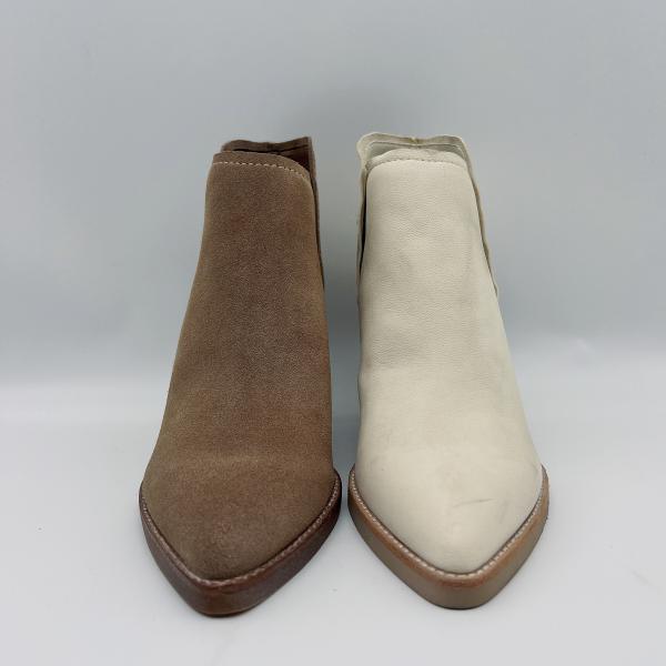 Custom Womens Leather Dress Boots  Bone Soft Nappa / Cow Suede Leather Upper
