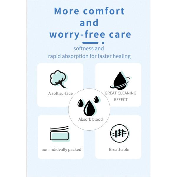 30g Non-Sterile Medical Gauze Pads CF220410*10/7.5*7.5/5*5cm