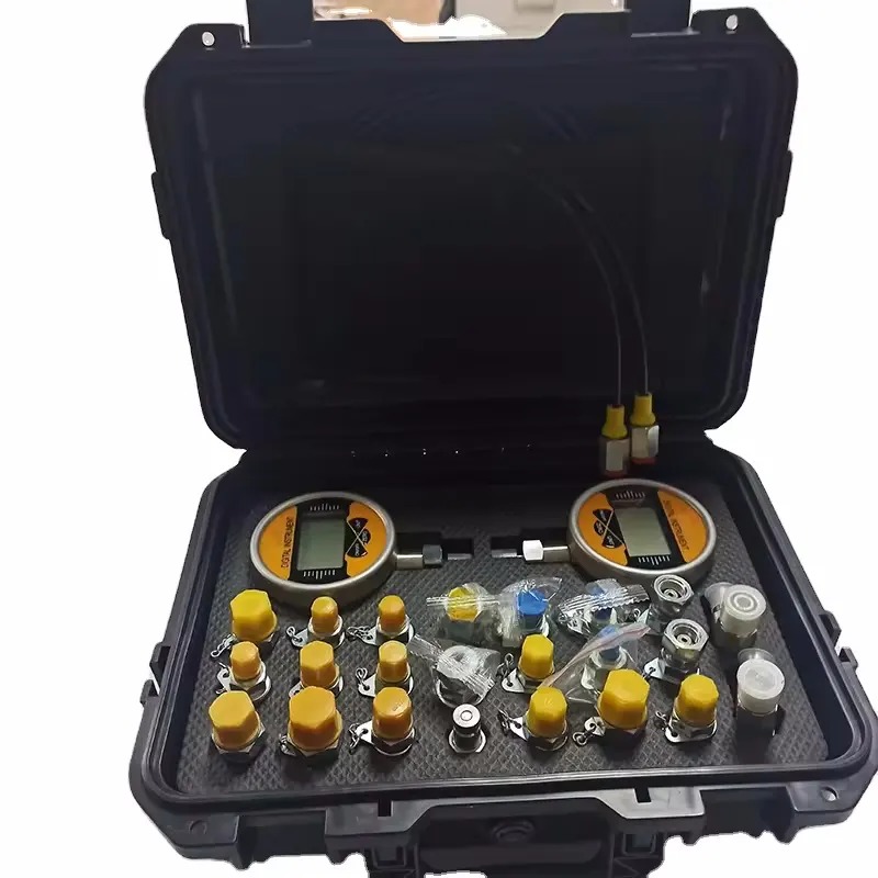 2 Gauges Hydraulic Pressure Gauge Set Diagnostic Test Kits for All Model Device Precision Digital Pressure Gauge