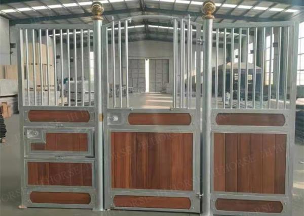Tenda de aço de prata galvanizada Front Heavy Duty do cavalo do quadro do metal
