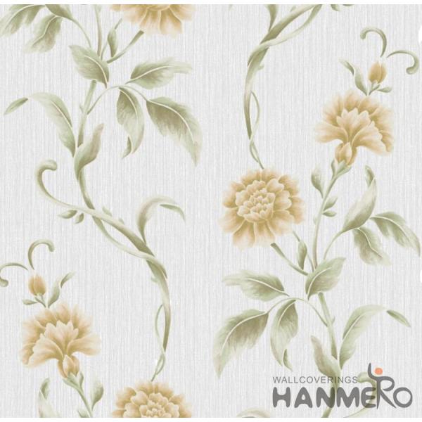 TV Background Mould-Proof Modern Removable Flowers Wallcovering Wallpaper Eco-Friendly
