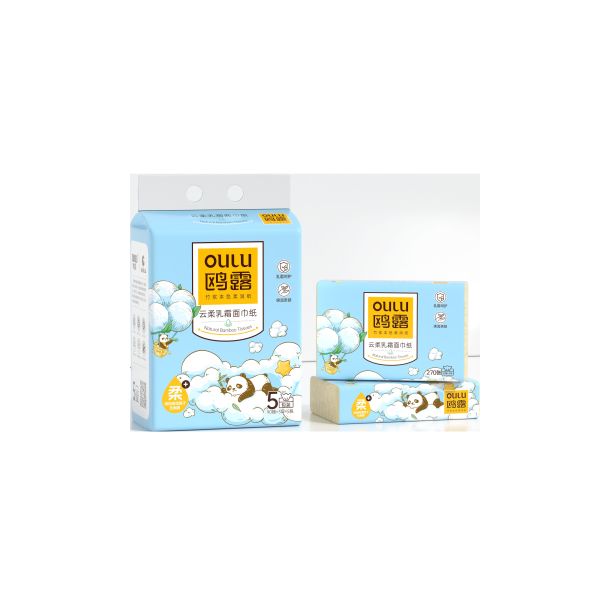 Customized Ultra-Soft 4-Ply 3-Ply 2-Ply Original Wood Pulp Facial Tissue Paper in Box 5 Bags Per Order