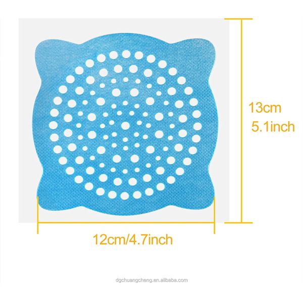 30-Piece Disposable Shower Bathtub Hair Catcher Membrane Fabric Fiberglass Shower Drain Stickers Pack of Membrane Fabric Mesh