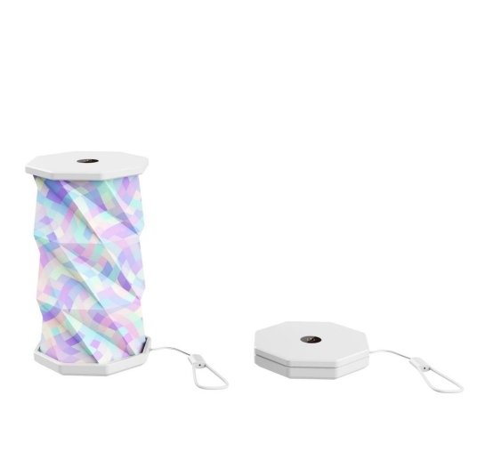 Art Rotating Recycled Paper Lamp Nightlight For Kids Bedroom 2700K