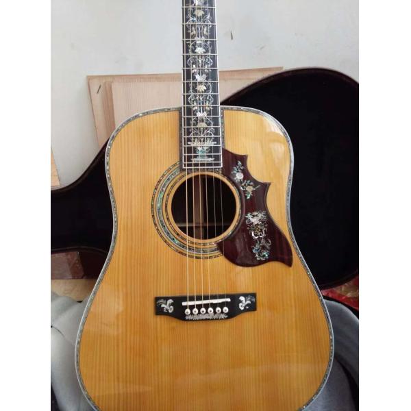 Aaaa All Real Abalone Super Deluxe Wood D45L Acoustic Guitar Customized Logo Is Available