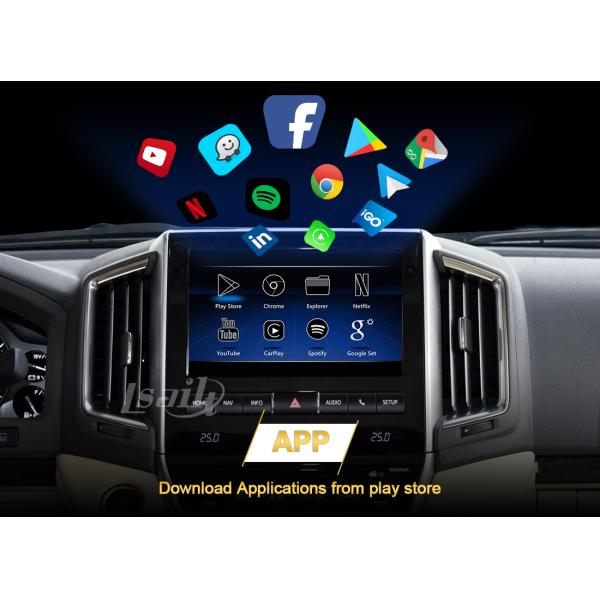 CarPlay Android Мультимедийный видеоинтерфейс с YouTube, NetFlix, YouTube,Google Map для Land Cruiser LC200
