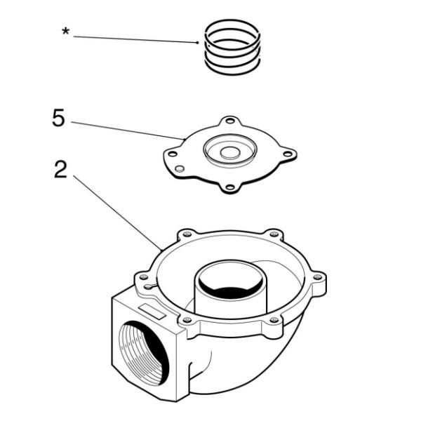 Black Rubber Pneumatic Power Valve Diaphragm Of MECAIR Type With Great Sealing