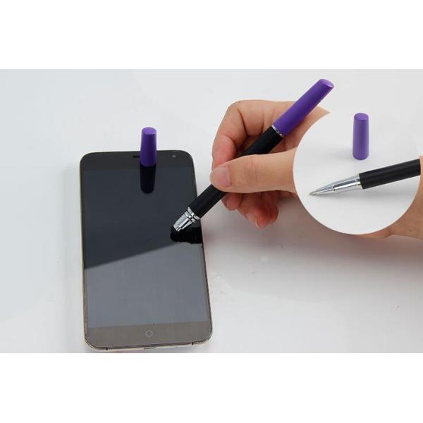 New style Double tip metal pen  ball roller gel pen and touch screen phone tip pen