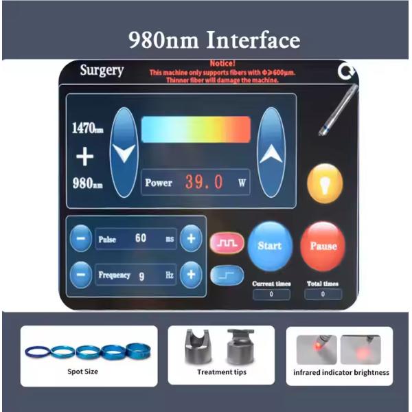 Skin Rejuvenation Body Sculpture 1470nm Endolift Fiber Coupled Laser Diode Machine