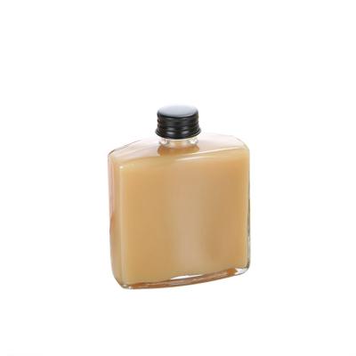 garrafas de vidro do suco 250ML com tampas