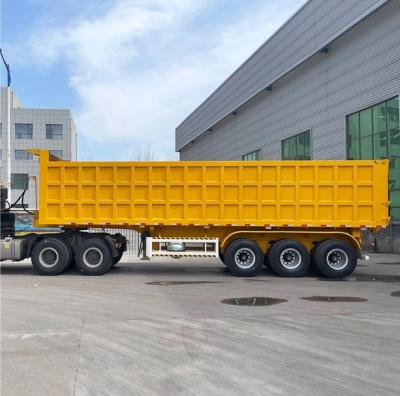 Heavy Duty Transport Semi Trailer With 30T Load Capacity And Dump Box Trailer 30T