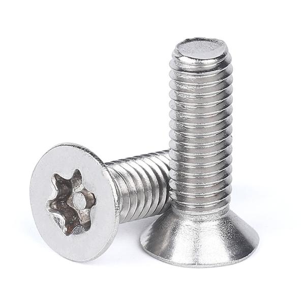 SS304 A2-70 Stainless Steel Torx Countersunk Head Security Machine Screw