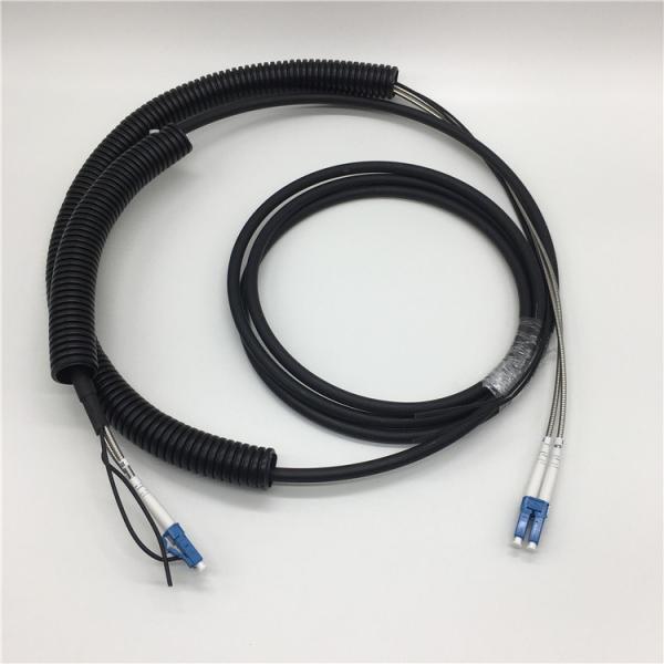 Black CPRI Fiber Cabled LC To LC Fiber Cable 75m 60m 45m 40m 10m