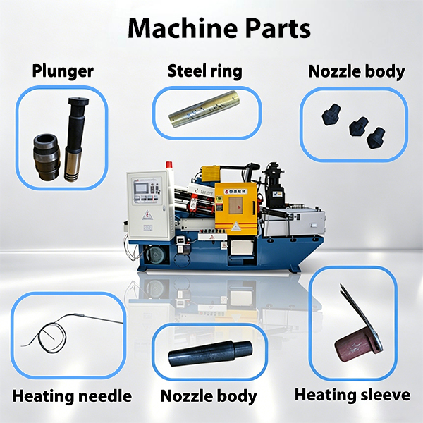 YD Automatic Hot Chamber Die Casting Machine PLC Core Components 1-Year Warranty Computer Controlled Zamak 250KN Injection Force