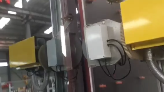Smart Vertical Insulating Glass Edge Deleting Machine In Blue And Black