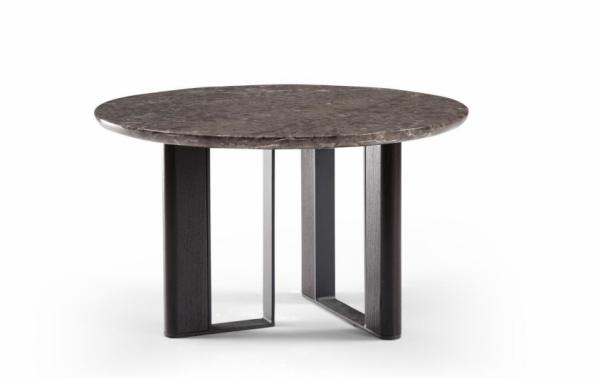 Modern Round Dining Table Set Furniture D100 X H75cm With Stainless Steel Marble Material