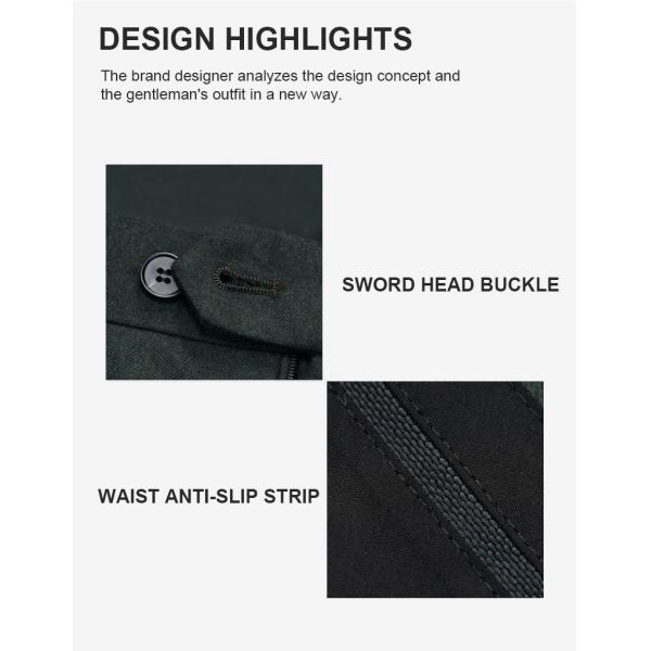 Черно-синяя ткань резьба трудовой брюки брюки для мужчин 70% шерсти расширяемый хлопок спандекс