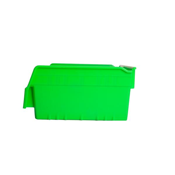 Plastic Bin Storage Semi-Open Shelf Design for Space-Saving Warehouse Organization