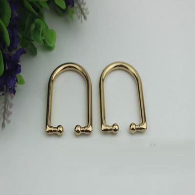 2018 China factory hot selling best quality lowest pice zinc alloy D shape bag accessories