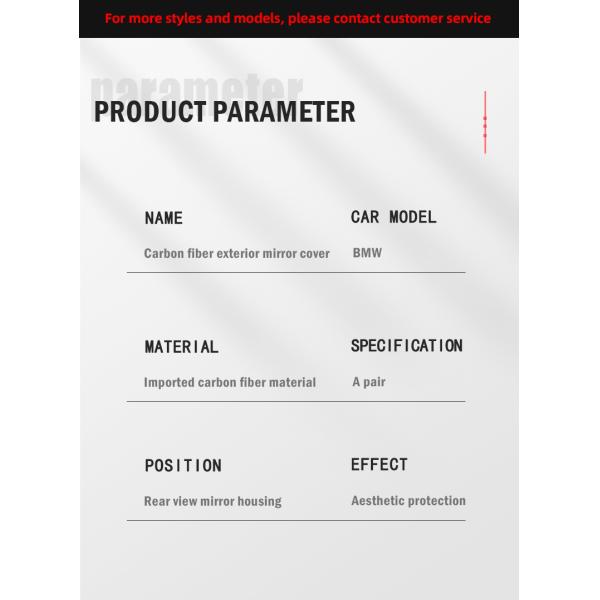 ABS Material Carbon Fiber Mirror Cover For BMW 3 Series F30 F35 Rearview Mirror Cover