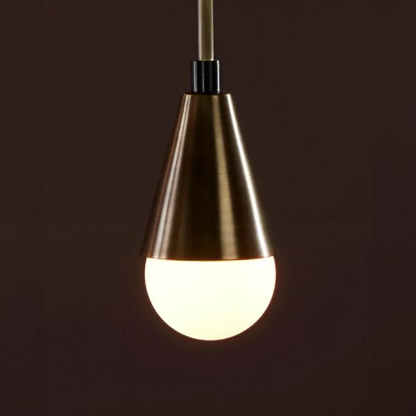 Modern Nordic Brass Cast Ceramic Lampshade Wall Lamp for Living Room Bedroom Hotel Bedside Linear Triad Sconce