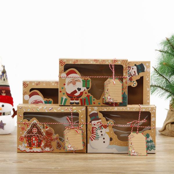 Human Shaped Kraft Cardboard Gift Boxes For Christmas Gingerbread