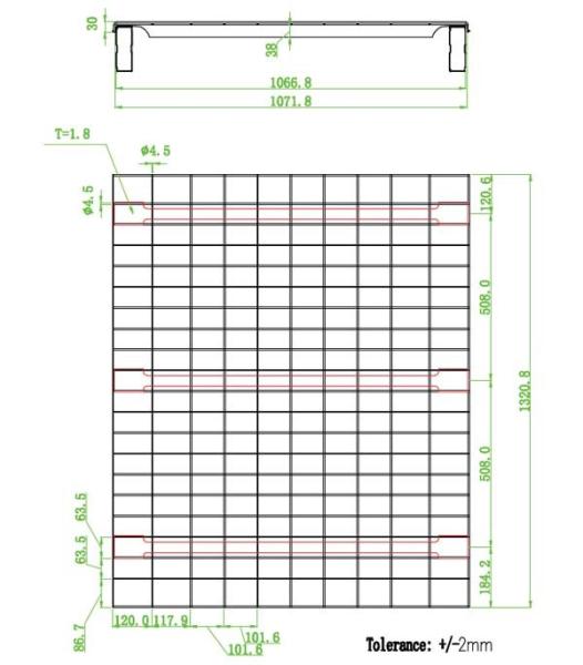 5.0mm Steel Wire Mesh Decking Galvanized / Powder Coated For Durability
