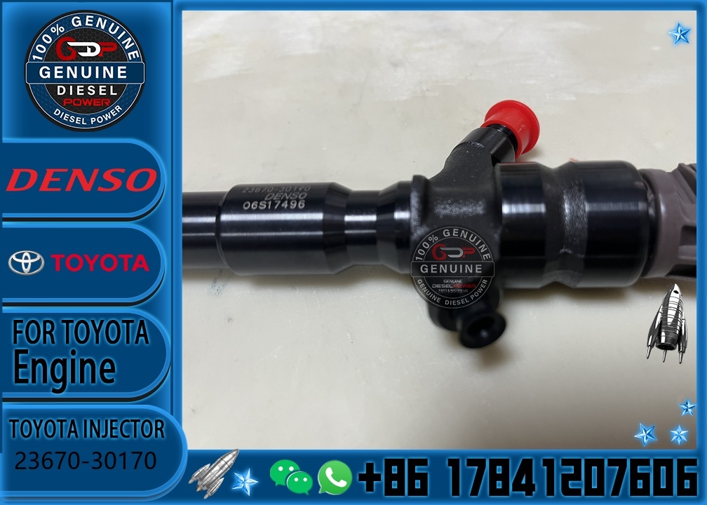 Common Rail Fuel Injector Cross Ref 295900-0240 23670-30170 295900-0190 Fit 1KD-FTV 3.0L Turbo Diesel Engine Pickup