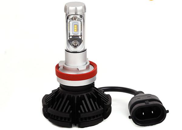 All In One ZES Chips X3 Auto Brightest Led Headlight Bulbs Conversion Kit 50 Watt DC 12 - 24V