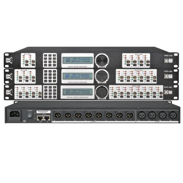 Digital Speaker Processor Sound System , Home Audio Processor Indoor 3 In 6 Out