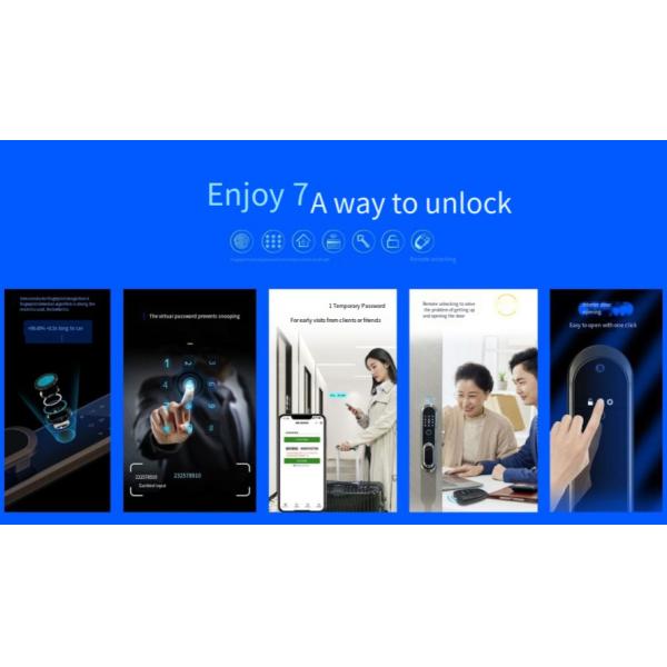 ELA E-556 Automatic Door Smart Lock Opens By Touch Without Pressing Handle
