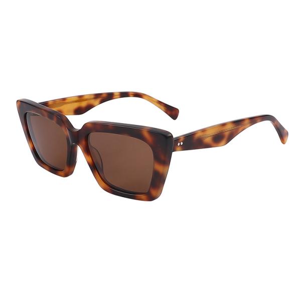 OEM unisex da lente quadrada exterior diária de TAC dos óculos de sol do acetato