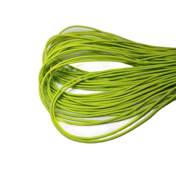 Oeko Tex Cordón redondo de cuerda delgada Brazalete Cordón elástico para chaquetas