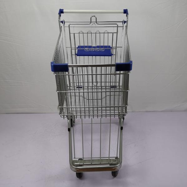 German Style 100L Supermarket Metal Grocery Cart With Underframe