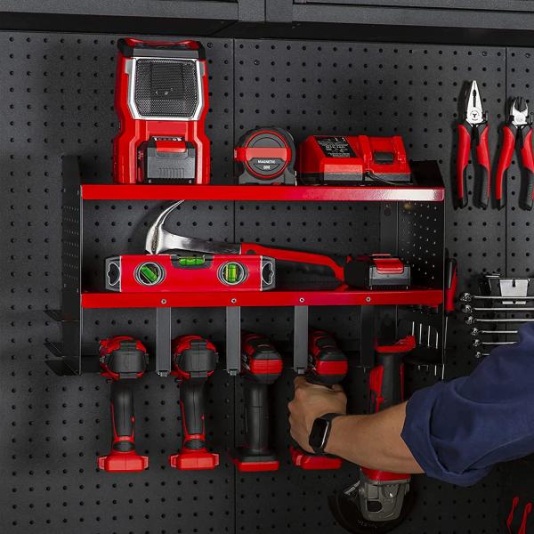 Aparatos para el hogar Garage Herramienta eléctrica inalámbrica Pegboard Organizador de ganchos 10 niveles Sillón de zapatos