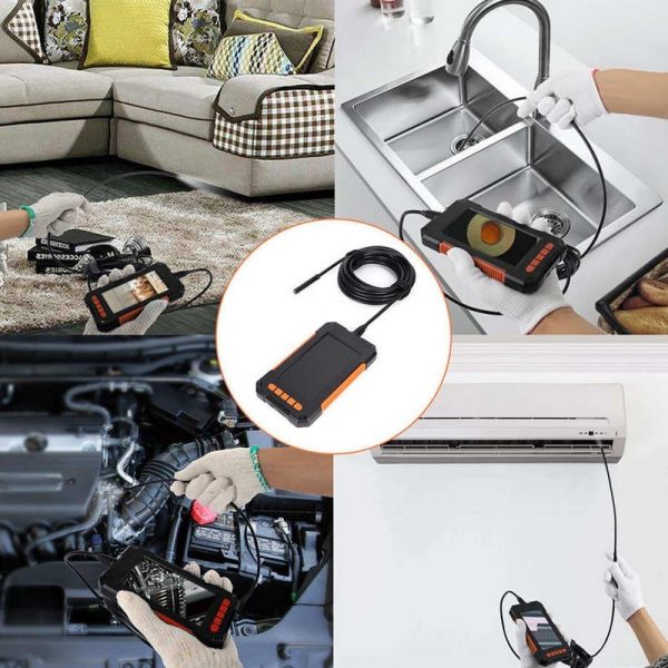 1080P Wide Angle Industrial Endoscope Camera IP67 With LCD Display