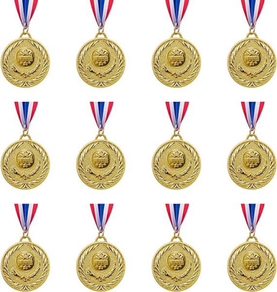 ODM Bespoke Metal Gold Medal Souvenir Fine Sports Medal With Ribbon