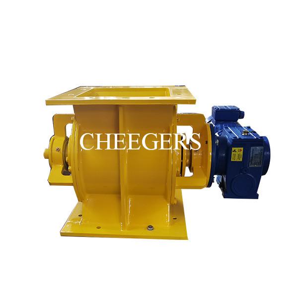 11KW Rotary Discharge Valve 3 Tons/hr Carbon Steel Bulk Material Conveying
